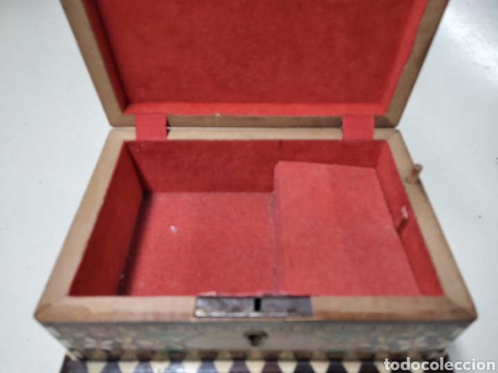 Antig&uuml;edades: ANTIGUA CAJA TARACEA - Foto 5
