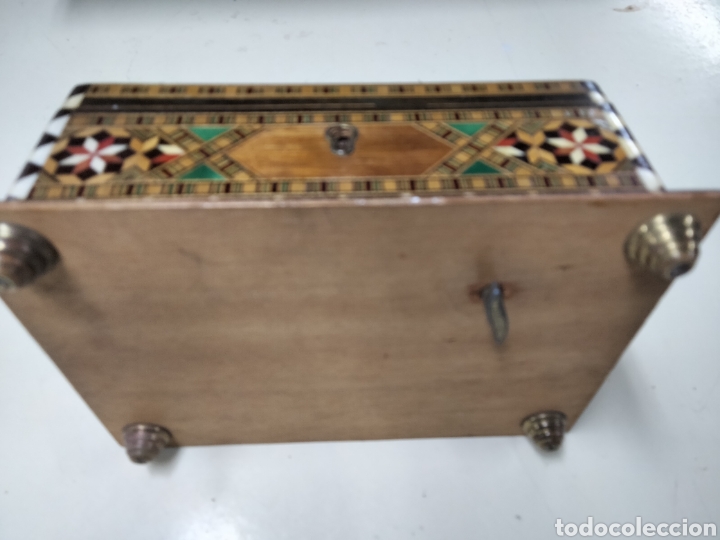 Antig&uuml;edades: ANTIGUA CAJA TARACEA - Foto 6