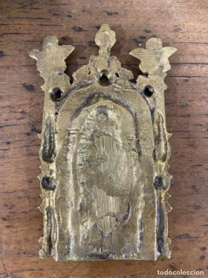 Antig&uuml;edades: Placa de bronce siglo xvii - xviii - Foto 4