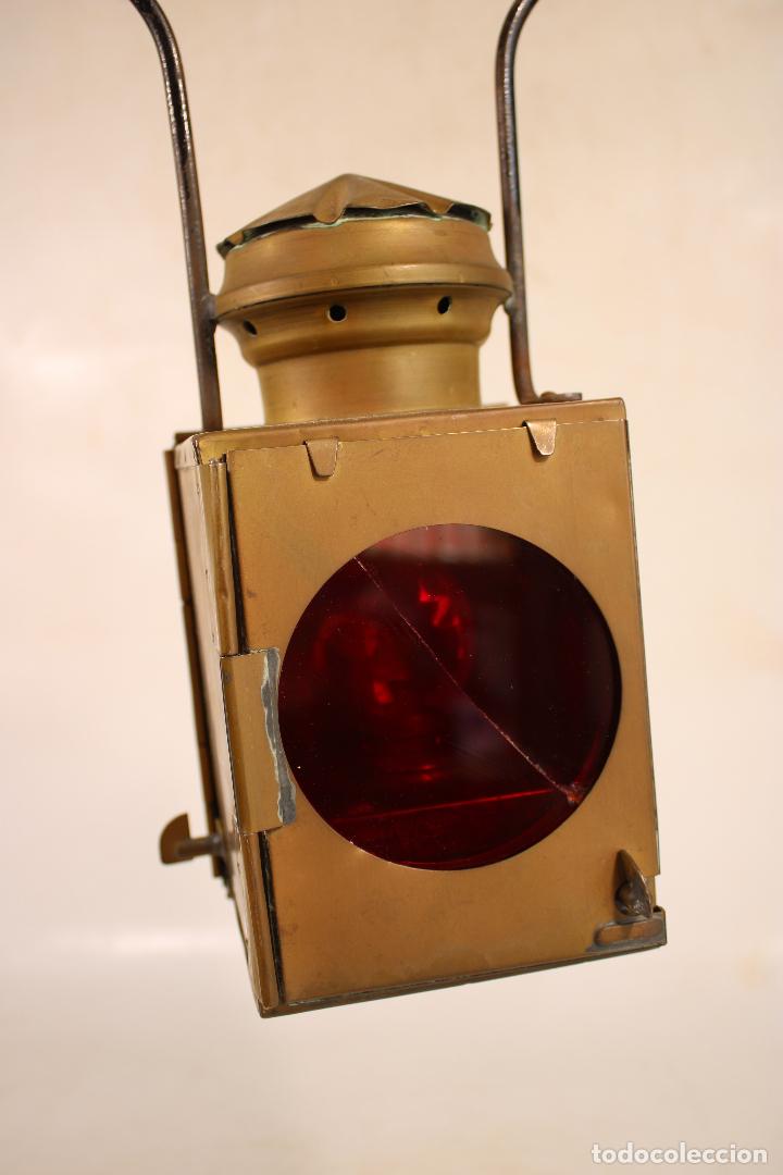 Antig&uuml;edades: antiguo farol de tren - Foto 2