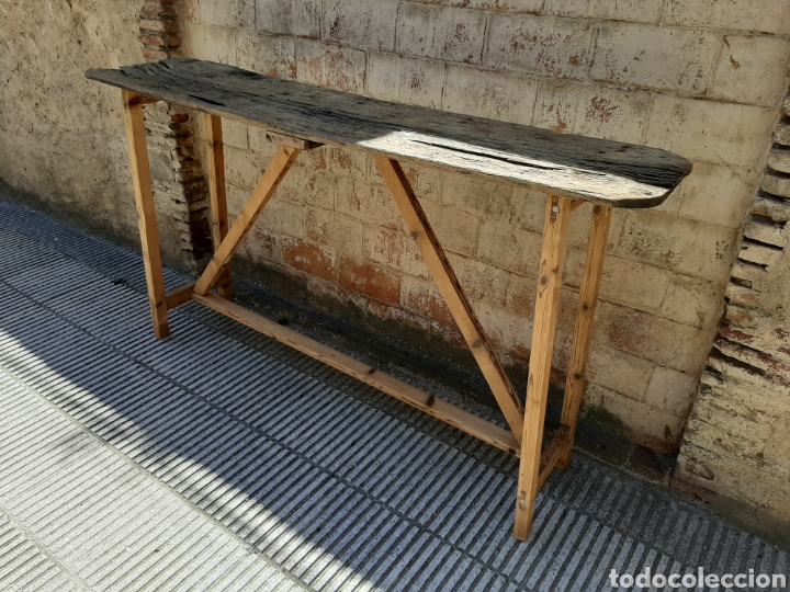 Antig&uuml;edades: Mesa / mesa isla / cons&oacute;la r&uacute;stica antigua - Foto 2
