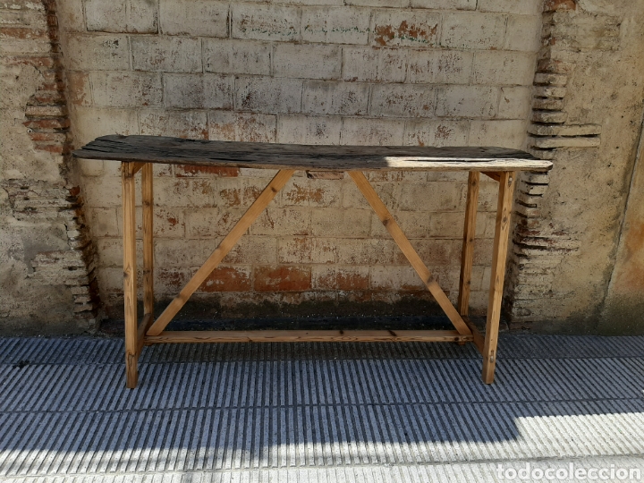 Antig&uuml;edades: Mesa / mesa isla / cons&oacute;la r&uacute;stica antigua - Foto 3