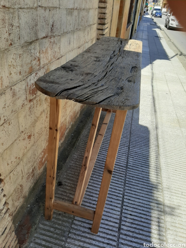 Antig&uuml;edades: Mesa / mesa isla / cons&oacute;la r&uacute;stica antigua - Foto 4