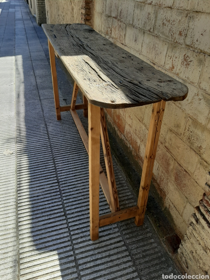 Antig&uuml;edades: Mesa / mesa isla / cons&oacute;la r&uacute;stica antigua - Foto 6