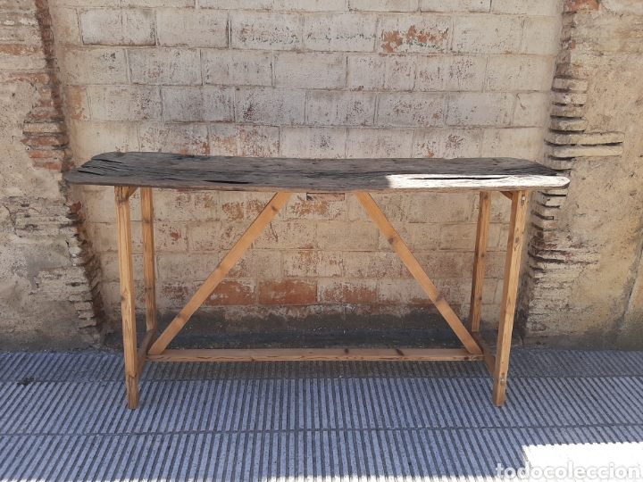 Antig&uuml;edades: Mesa / mesa isla / cons&oacute;la r&uacute;stica antigua - Foto 7