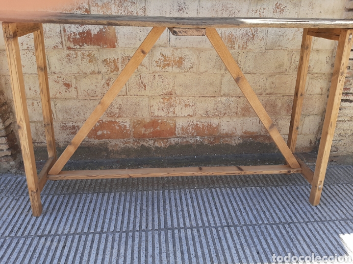 Antig&uuml;edades: Mesa / mesa isla / cons&oacute;la r&uacute;stica antigua - Foto 8