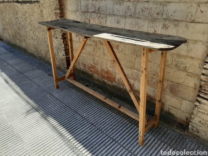 Antig&uuml;edades: Mesa / mesa isla / cons&oacute;la r&uacute;stica antigua - Foto 19