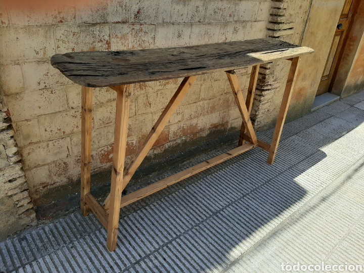 Antig&uuml;edades: Mesa / mesa isla / cons&oacute;la r&uacute;stica antigua - Foto 20