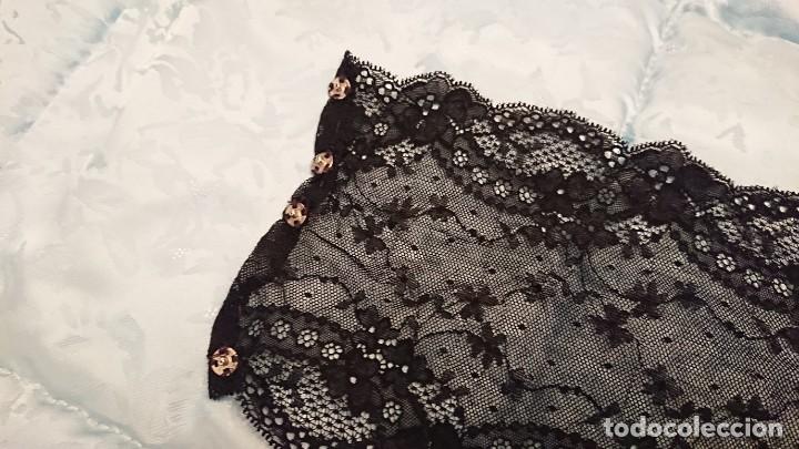 Antig&uuml;edades: ANTIGUO CINTURON ENCAJE CHANTILLI - Foto 6