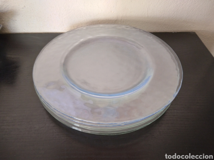 Antig&uuml;edades: Conjunto de platos transparentes - Foto 3