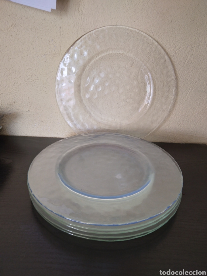 Antig&uuml;edades: Conjunto de platos transparentes - Foto 1