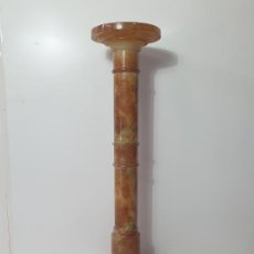 Antigüedades: COLUMNA EN MÁRMOL ROJO - PEANA - ALTURA 118 CM. Lote 339017733