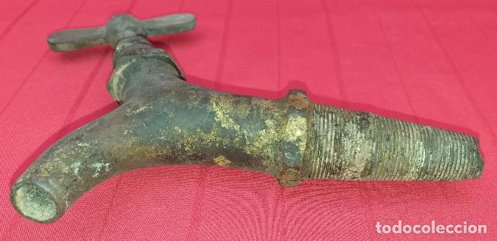Antig&uuml;edades: GRIFO DE BOTA DE BRONCE SIGLO XIX - Foto 5