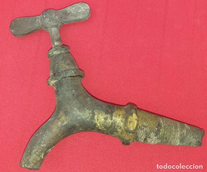 Antig&uuml;edades: GRIFO DE BOTA DE BRONCE SIGLO XIX - Foto 6