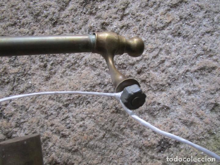 Antigüedades: ANTIGUA BARRA colgar trapos en cocinas llamadas bilbaínas - en metal 60cm entre extremos 650gr+ INFO - Foto 3 - 339146163