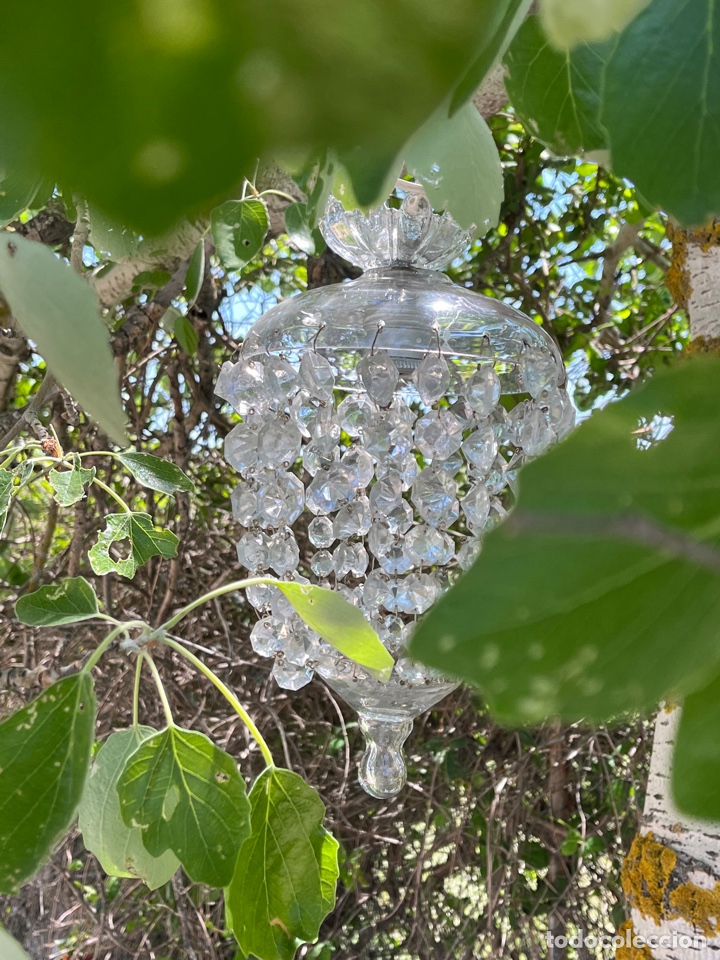 Antig&uuml;edades: Globos o faroles de cristal antiguos. - Foto 9