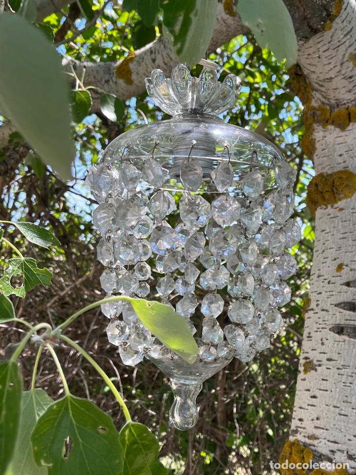 Antig&uuml;edades: Globos o faroles de cristal antiguos. - Foto 10