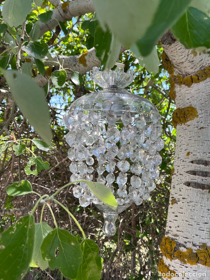 Antig&uuml;edades: Globos o faroles de cristal antiguos. - Foto 11