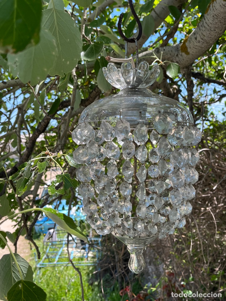 Antig&uuml;edades: Globos o faroles de cristal antiguos. - Foto 12