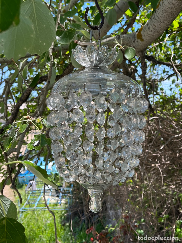 Antig&uuml;edades: Globos o faroles de cristal antiguos. - Foto 13