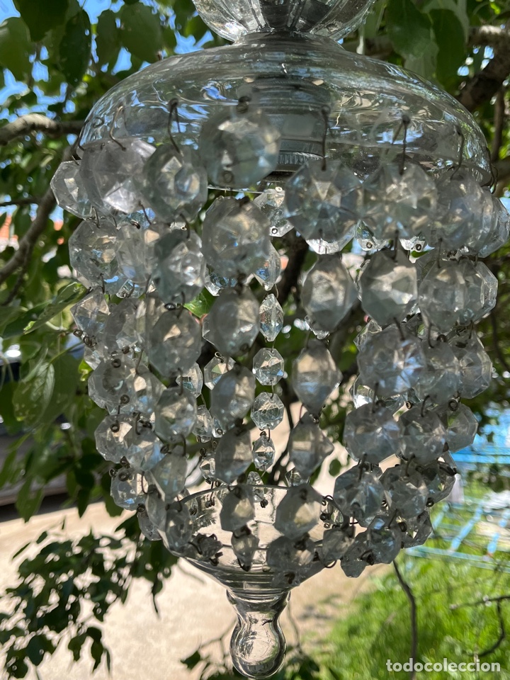 Antig&uuml;edades: Globos o faroles de cristal antiguos. - Foto 16