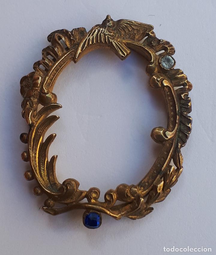 Antig&uuml;edades: Portafotos de bronce. - Foto 1