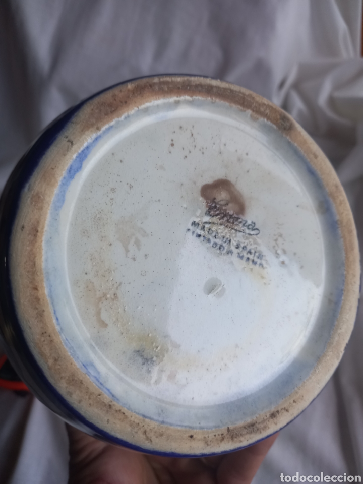 Antig&uuml;edades: JARRON PINTADO A MANO ENMA - Foto 4