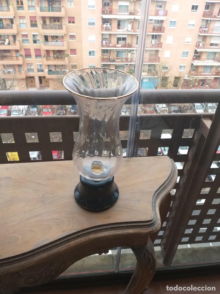 Antig&uuml;edades: antiguo jarron cristal de joyer&iacute;a - Foto 2