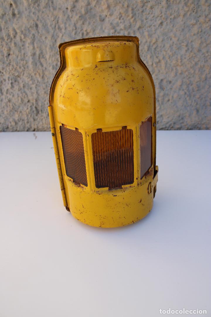 Antig&uuml;edades: lampara de tren farol ferroviario - Foto 3