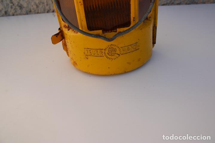 Antig&uuml;edades: lampara de tren farol ferroviario - Foto 4
