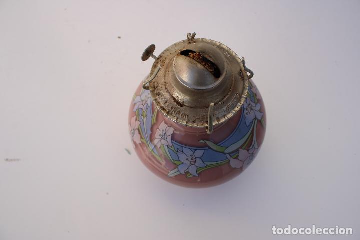 Antig&uuml;edades: quinqu&eacute; de cristal con flores - Foto 5