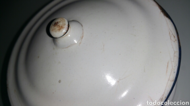 Antig&uuml;edades: Peque&ntilde;a olla o cazuela esmaltada. - Foto 3