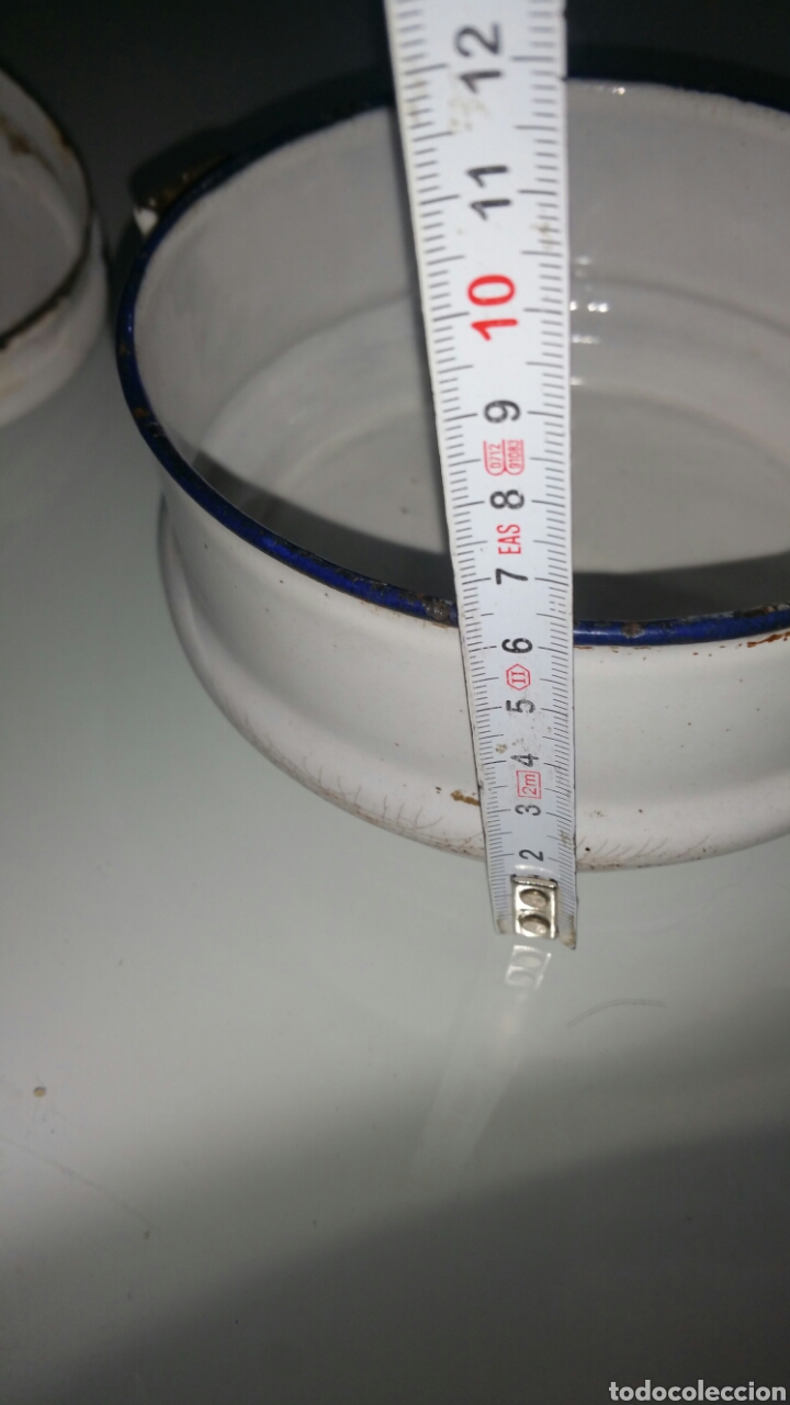 Antig&uuml;edades: Peque&ntilde;a olla o cazuela esmaltada. - Foto 10