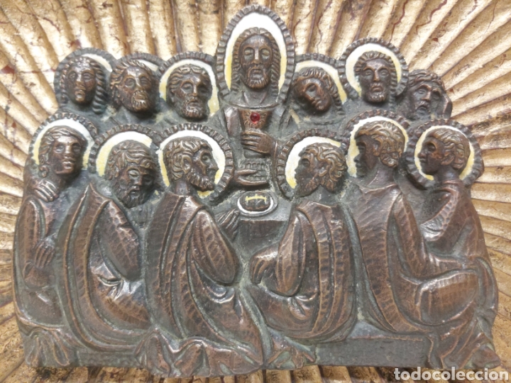 Antig&uuml;edades: &Uacute;ltima cena esmalte bronce - Foto 2