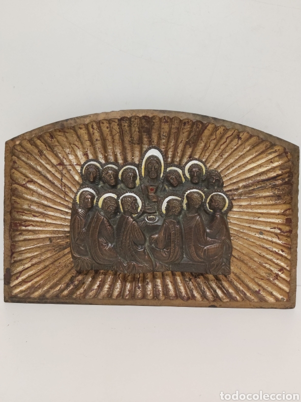 Antig&uuml;edades: &Uacute;ltima cena esmalte bronce - Foto 1