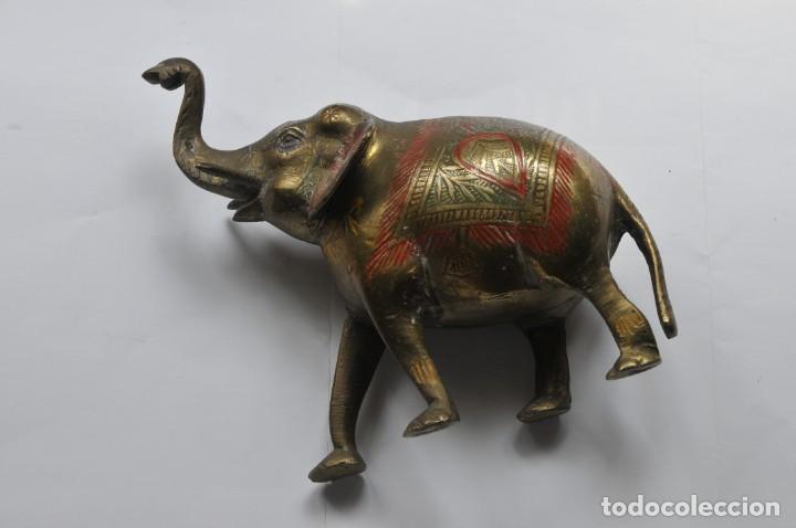 Antig&uuml;edades: elefante de bronce - Foto 2