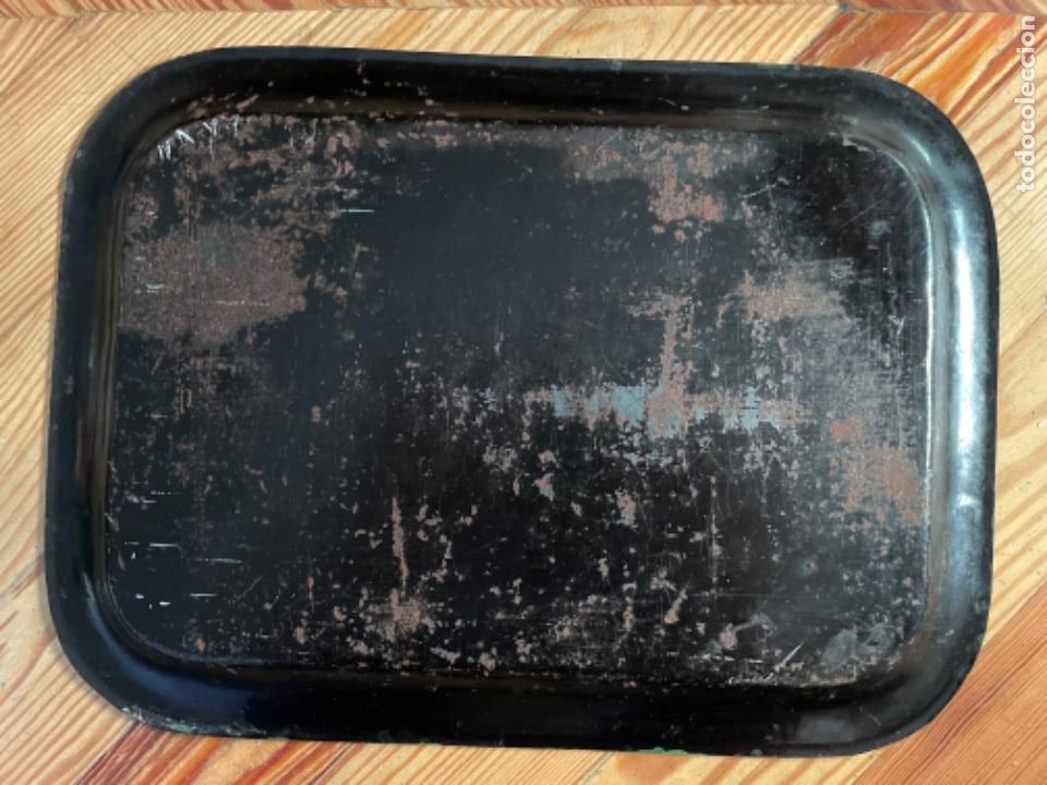 Antig&uuml;edades: Bandeja pintada XIX - Foto 5