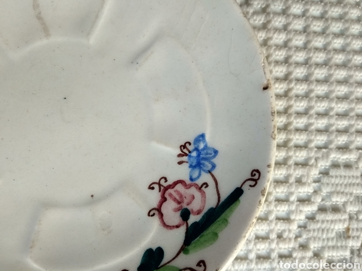Antig&uuml;edades: PLATO DE CAF&Eacute; CER&Aacute;MICA POPULAR - Foto 3