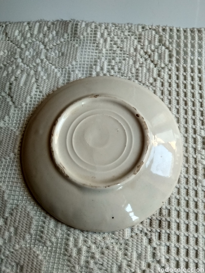 Antig&uuml;edades: PLATO DE CAF&Eacute; CER&Aacute;MICA POPULAR - Foto 4