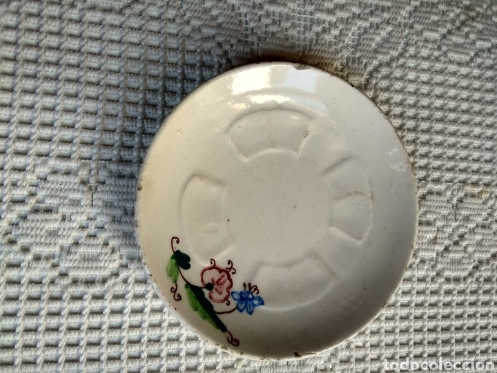 Antig&uuml;edades: PLATO DE CAF&Eacute; CER&Aacute;MICA POPULAR - Foto 1