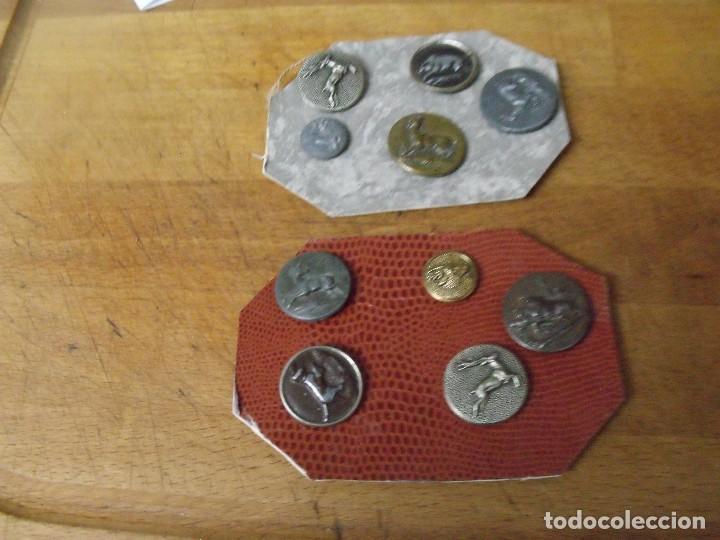10 botones antiguos con motivos de caza-para so - Comprar
