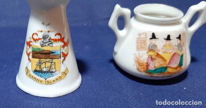 Antig&uuml;edades: 3 miniaturas de porcelana - Foto 3