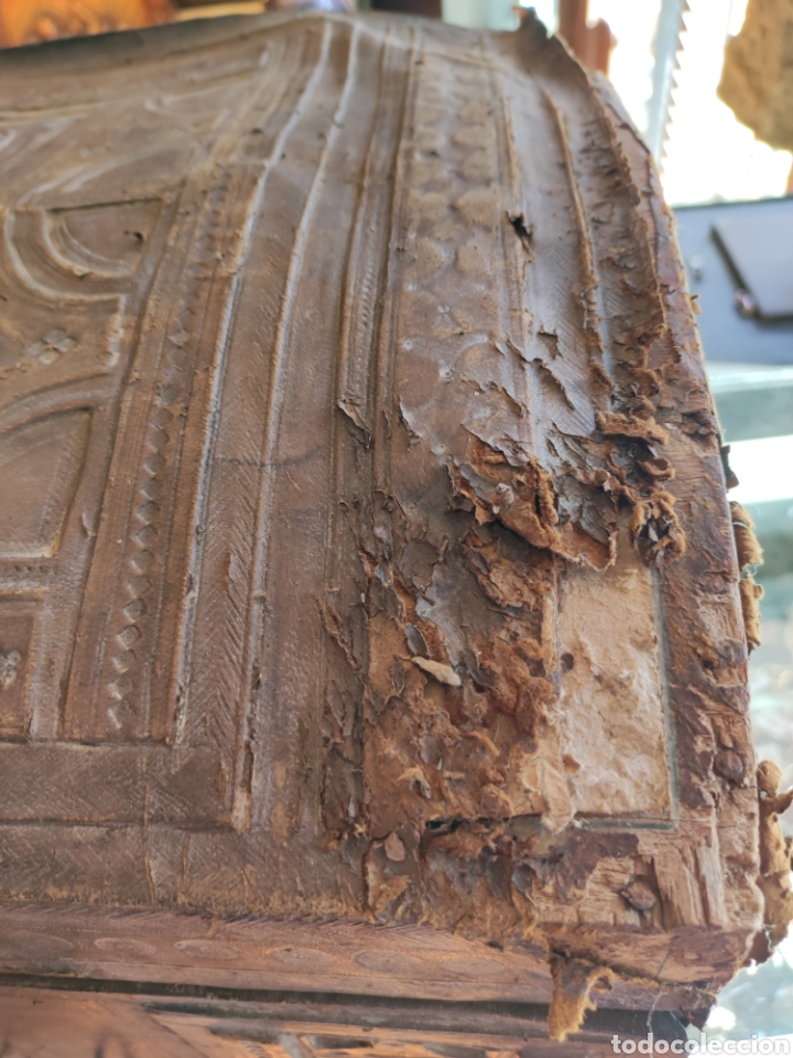 Antig&uuml;edades: Ba&uacute;l viaje encorado - Foto 4