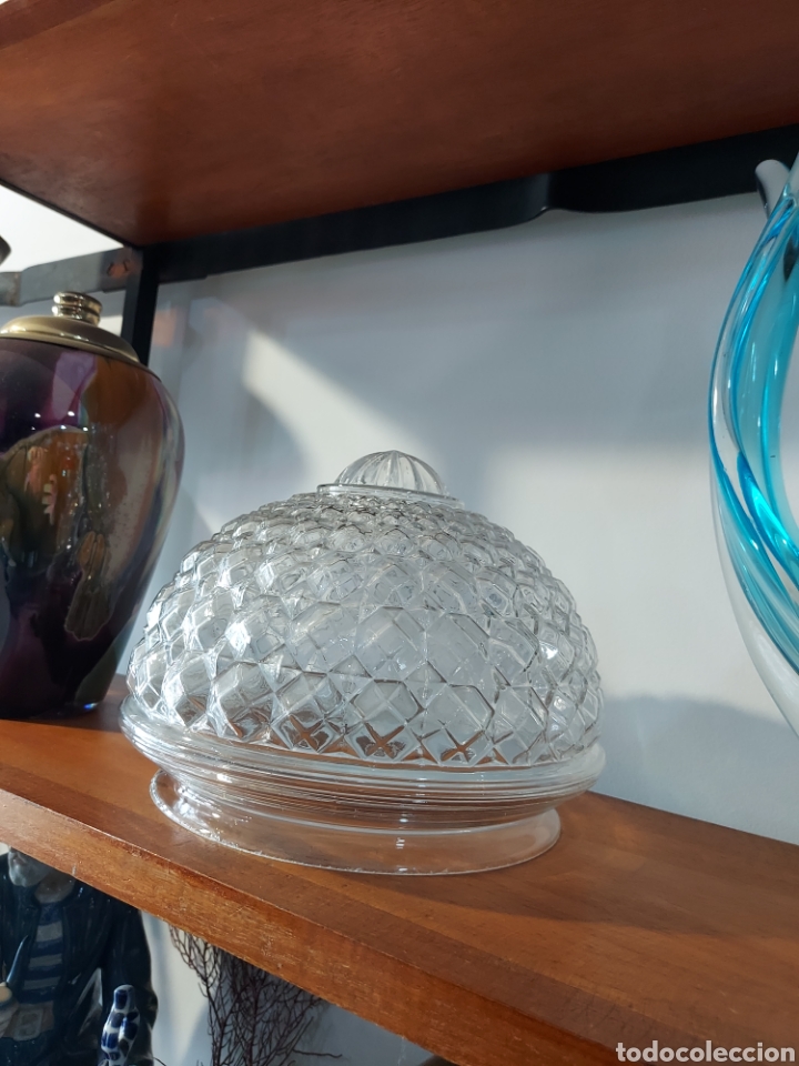 Antig&uuml;edades: Tulipa de cristal a&ntilde;os 50 - Foto 2