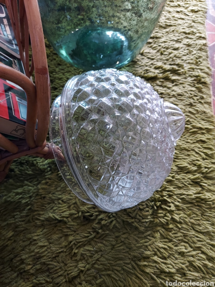 Antig&uuml;edades: Tulipa de cristal a&ntilde;os 50 - Foto 3