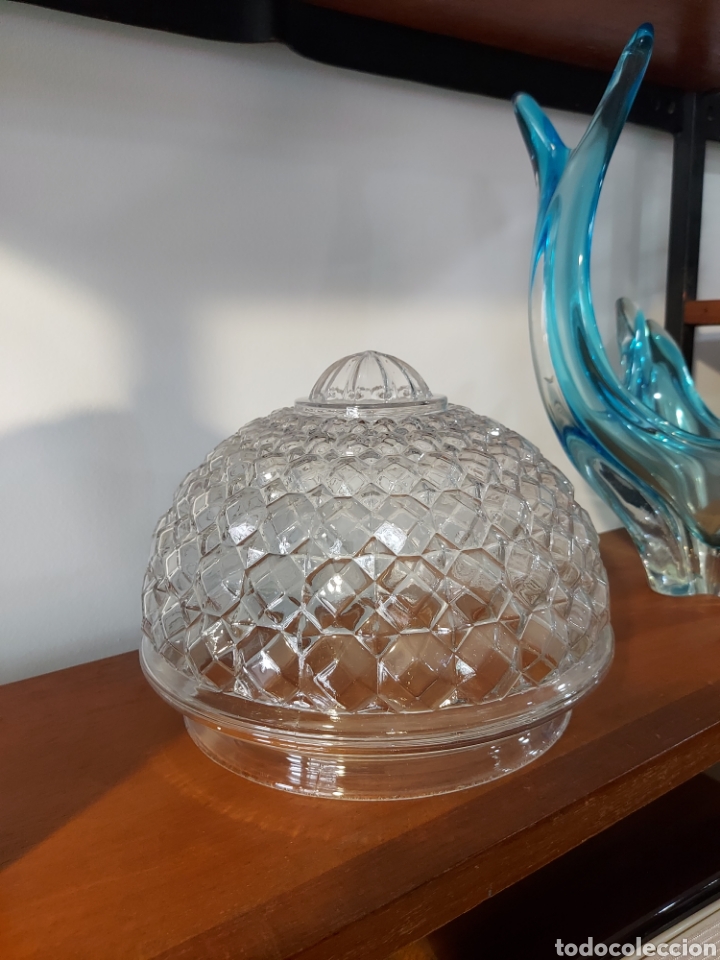 Antig&uuml;edades: Tulipa de cristal a&ntilde;os 50 - Foto 1