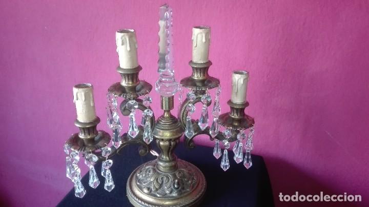 Antig&uuml;edades: CANDELABROS DE BRONCE CON LAGRIMAS - Foto 5