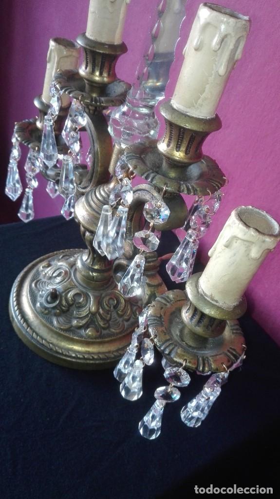 Antig&uuml;edades: CANDELABROS DE BRONCE CON LAGRIMAS - Foto 8