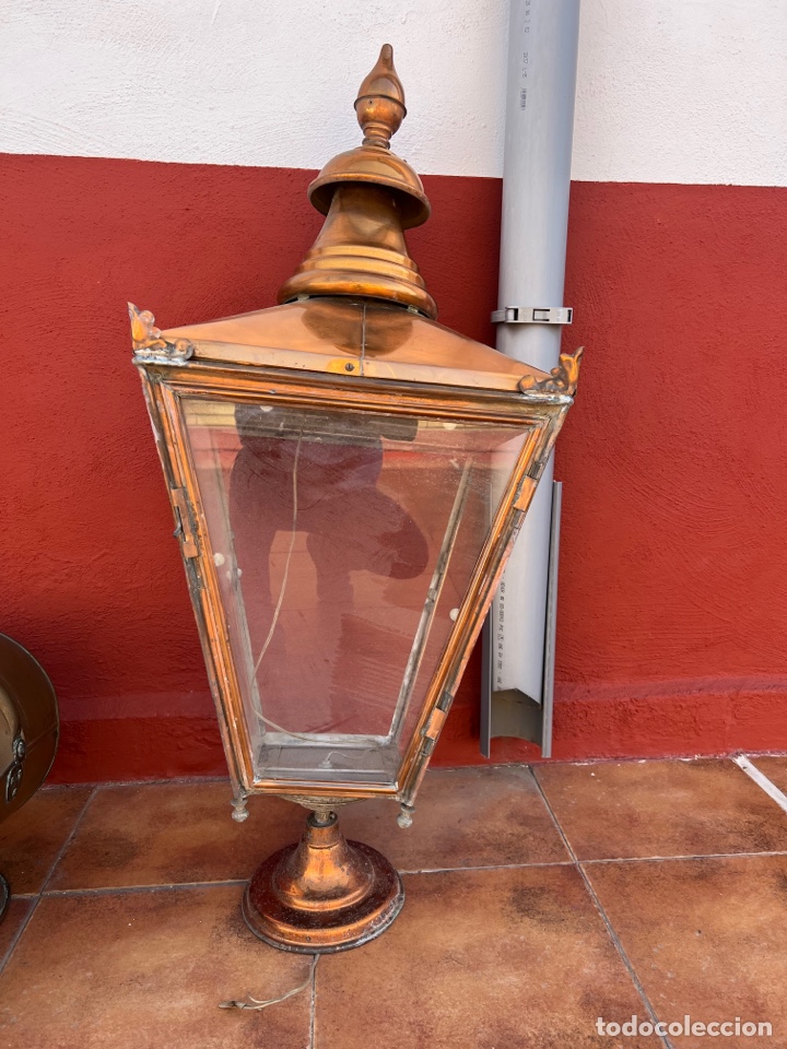 Antig&uuml;edades: L&aacute;mparas COBRE antiguas - Foto 2