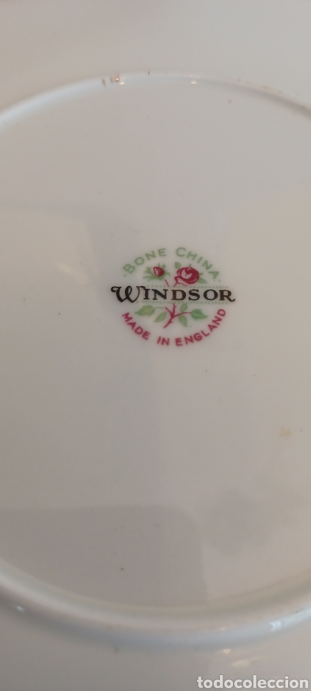 Antig&uuml;edades: Plato postre Windsor bone china - Foto 4